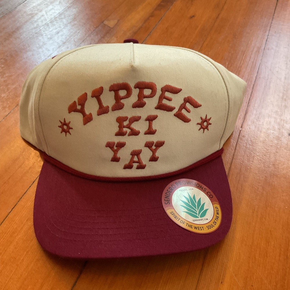 Zumiez Burgundy and Cream Snapback Hat